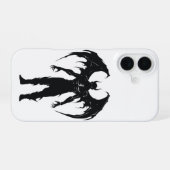 Coque iPhone 16 Silhouette de démon ailé (Verso Horizontal)