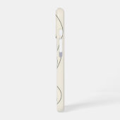 Coque iPhone 16 Silhouette d'ourson abstrait (Côté gauche)