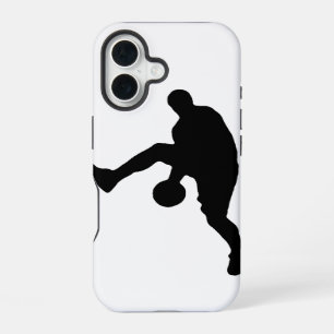 Coque iPhone 16 Silhouette du joueur de basket