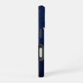 Coque iPhone 16 Silver Chrome Geometric Giraffe Blue Python iPhone (Côté droit)
