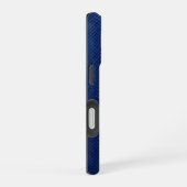 Coque iPhone 16 Silver Chrome Geometric Rhino Blue Python iPhone (Côté droit)