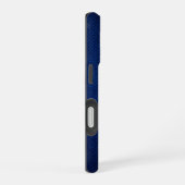 Coque iPhone 16 Silver Chrome Géométrique Lynx Blue Python iPhone (Côté droit)