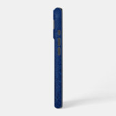 Coque iPhone 16 Silver Chrome Géométrique Requin Blue Python iPhon (Côté gauche)