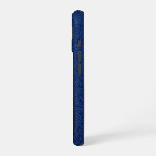 Coque iPhone 16 Silver Chrome Géométrique Requin Blue Python iPhon (Côté gauche)