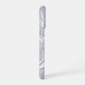 Coque iPhone 16 Silver Leaf Elegant Pattern (Côté droit)