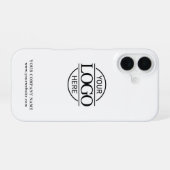 Coque iPhone 16 Simple Minimal Custom Business Company Logo (Verso Horizontal)