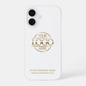 Coque iPhone 16 Simple Minimal Custom Business Company Logo (Verso)