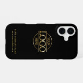 Coque iPhone 16 Simple Minimal Custom Business Company Logo (Verso Horizontal)