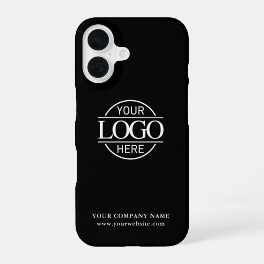 Coque iPhone 16 Simple Minimal Custom Business Company Logo (Verso)