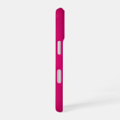 Coque iPhone 16 Simple Monogramme rose moderne minimaliste (Côté droit)