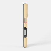 Coque iPhone 16 Simple Peach et Monogramme Rouge (Côté droit)