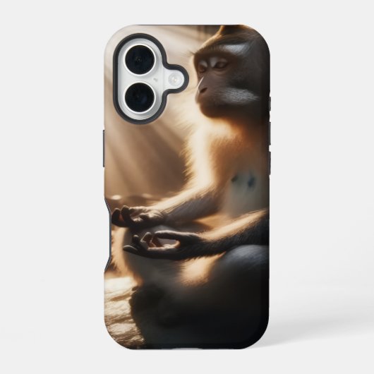 Coque iPhone 16 Singe décontracté (Verso)