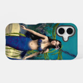 Coque iPhone 16 Sirène Bleue (Verso Horizontal)