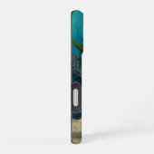 Coque iPhone 16 Sirène Bleue (Côté droit)