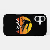 Coque iPhone 16 Ski Rétro (Verso Horizontal)