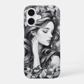 Coque iPhone 16 Sleeping Woman Phone Case (Verso)