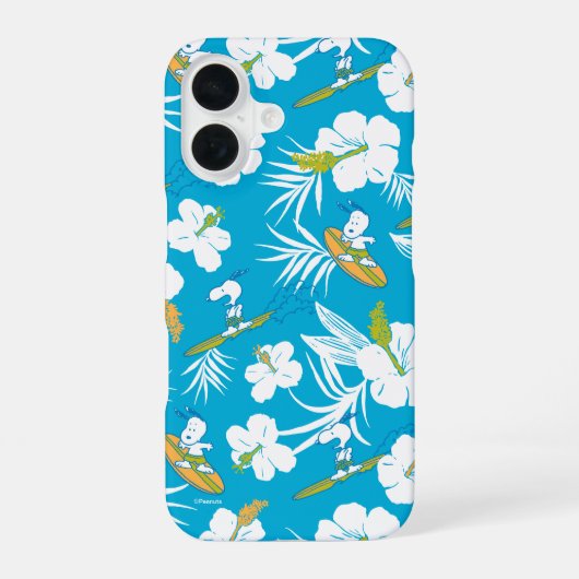 Coque iPhone 16 Snoopy Brooklyn Beach Motif (Verso)