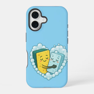 Coque iPhone 16 Soapy Love - Éponge & Dish Soap