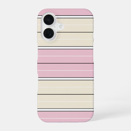 Coque iPhone 16 Soft Color Vertical Stripe Pattern Design (Verso)