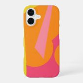 Coque iPhone 16 Soft Orange & Pink Abstract Phone Case (Verso)