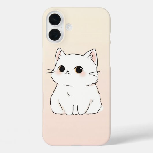 Coque iPhone 16 Soft & Stylish Amoureux des chats (Verso)