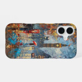 Coque iPhone 16 Soirée pluvieuse à Londres (Verso Horizontal)