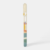 Coque iPhone 16 Soleil nuageux rétro (Côté gauche)
