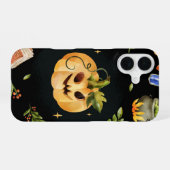 Coque iPhone 16 Sortilège de Citrouille – Halloween Mignon Épouvan (Verso Horizontal)