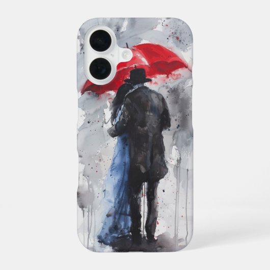 Coque iPhone 16 Sous le parapluie (Verso)