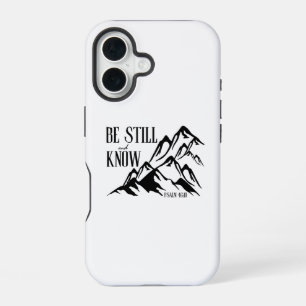 Coque iPhone 16 Soyez Calme & Sachez – Psaume 46:10