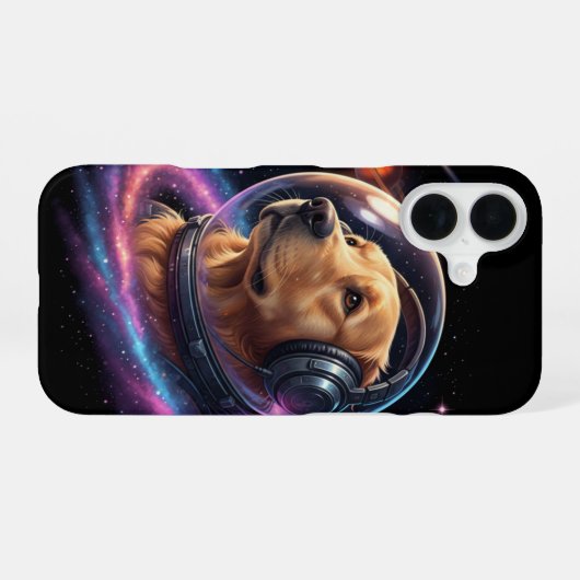 Coque iPhone 16 Space Dog iPhone 16 Case (Verso Horizontal)