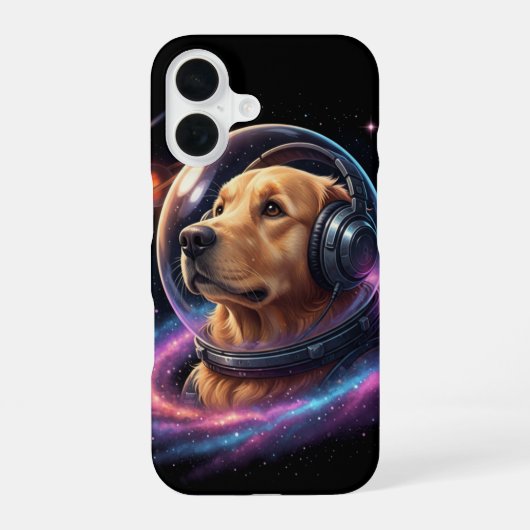 Coque iPhone 16 Space Dog iPhone 16 Case (Verso)