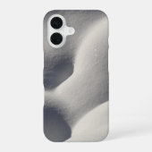 Coque iPhone 16 Sparkly Snow Mounds Abstract Nature (Verso)