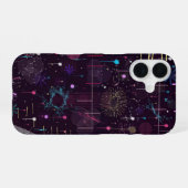 Coque iPhone 16 Spectacle de feux d'artifice : Art abstrait (Verso Horizontal)