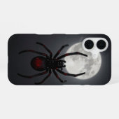 Coque iPhone 16 Spider and Full Moon Dark Gothic Case (Verso Horizontal)
