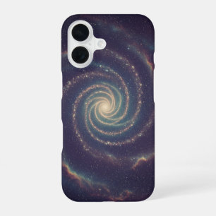 Coque iPhone 16 Spirale Galactique Vintage