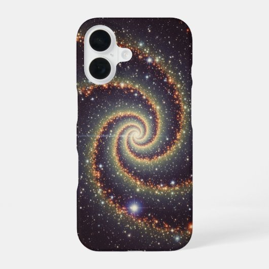 Coque iPhone 16 Spirale Galactique Vintage (Verso)