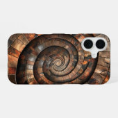 Coque iPhone 16 Spirale métallique (Verso Horizontal)