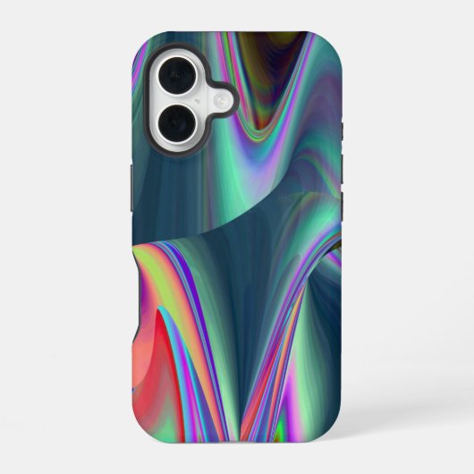 Coque iPhone 16 Spirit of Summer Breeze, Rainbowart Abstrait 3D (Verso)