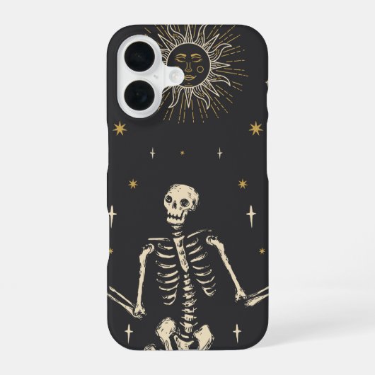 Coque iPhone 16 Squelette céleste (Verso)