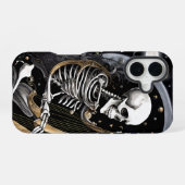 Coque iPhone 16 Squelette et Harpe I (Verso Horizontal)