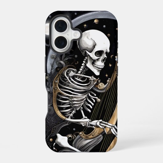 Coque iPhone 16 Squelette et Harpe I (Verso)
