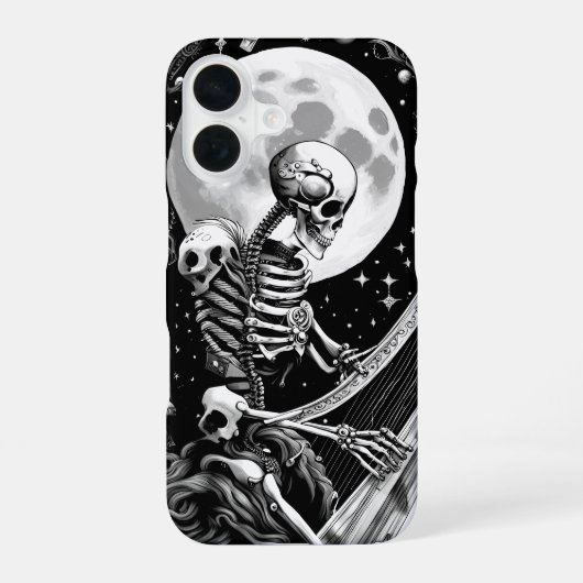 Coque iPhone 16 Squelette et Harpe III (Verso)