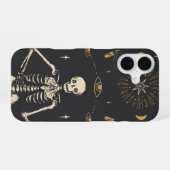 Coque iPhone 16 Squelette mystique (Verso Horizontal)