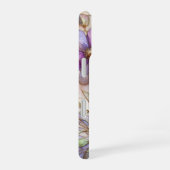 Coque iPhone 16 Stained glass violet flower (Côté droit)