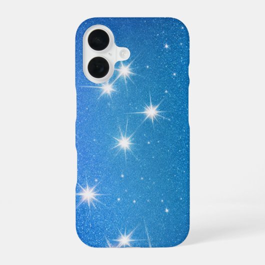 Coque iPhone 16 Starry Night Glittering Galaxy Phone Case (Verso)