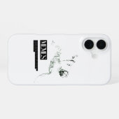 Coque iPhone 16 Statue de chute de Memer Thinking (Verso Horizontal)