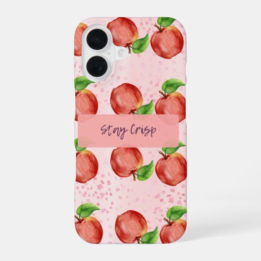 Coque iPhone 16 Stay Crisp (pomme) (Verso)