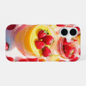 Coque iPhone 16 Strawberry Lemon Dessert Phone Case (Verso Horizontal)