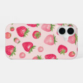 Coque iPhone 16 Strawberry Time Sweet Berry Pattern Phone Case (Verso Horizontal)